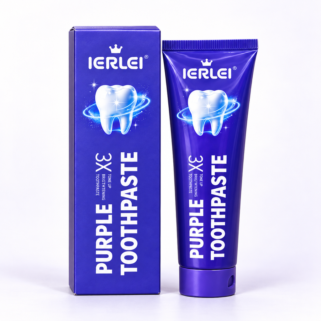 IERLEI™ 3X Tone Up Purple Toothpaste for Teeth Whitening