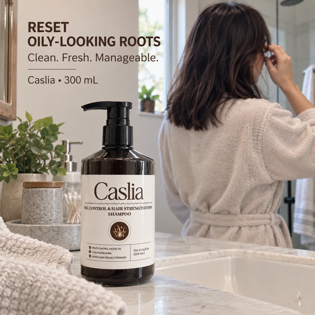 Caslia Oil Control & Hair Strengthening Shampoo