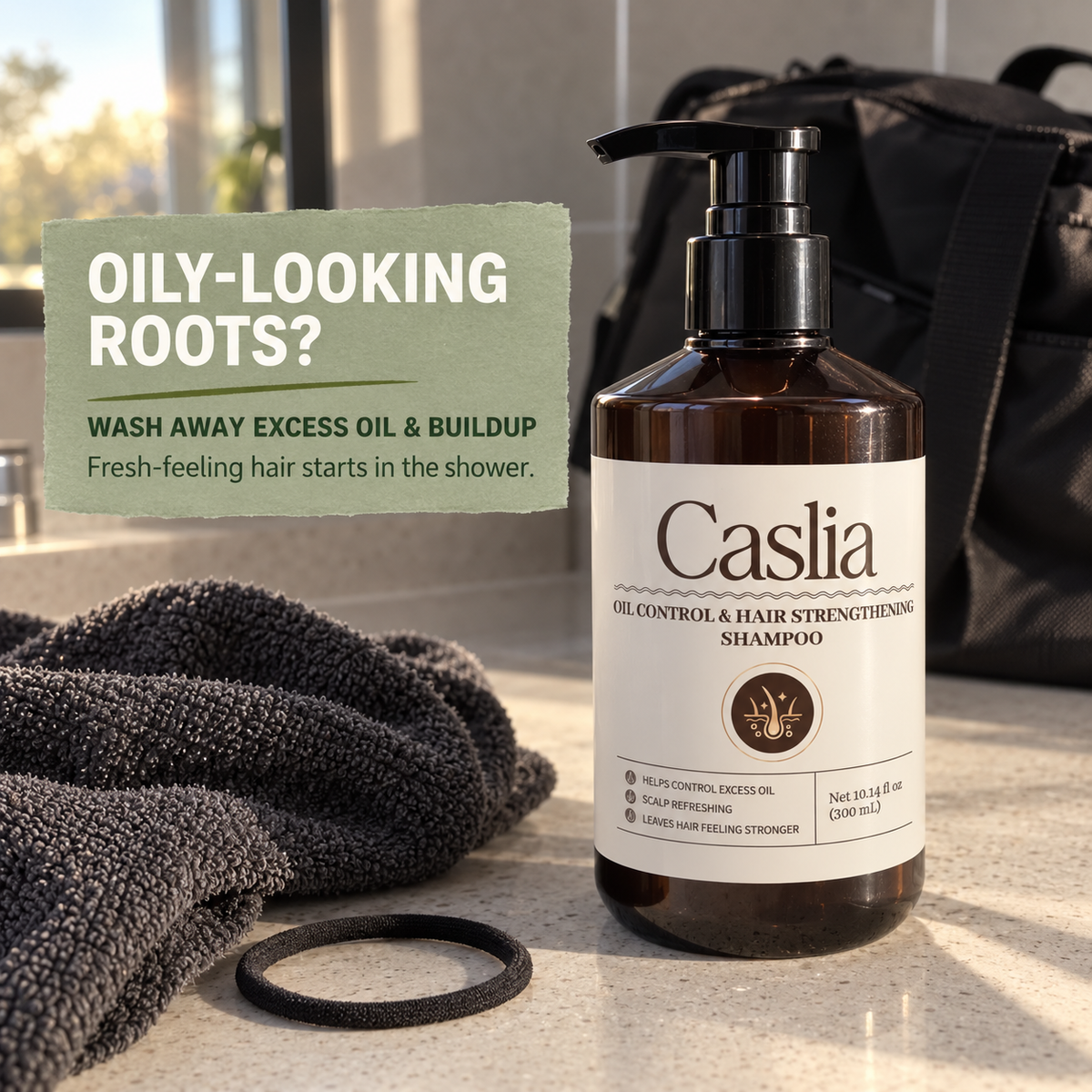 Caslia Oil Control & Hair Strengthening Shampoo