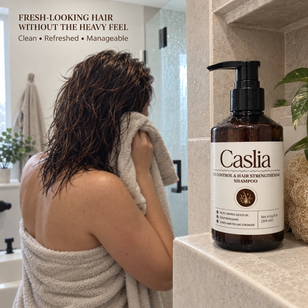 Caslia Oil Control & Hair Strengthening Shampoo