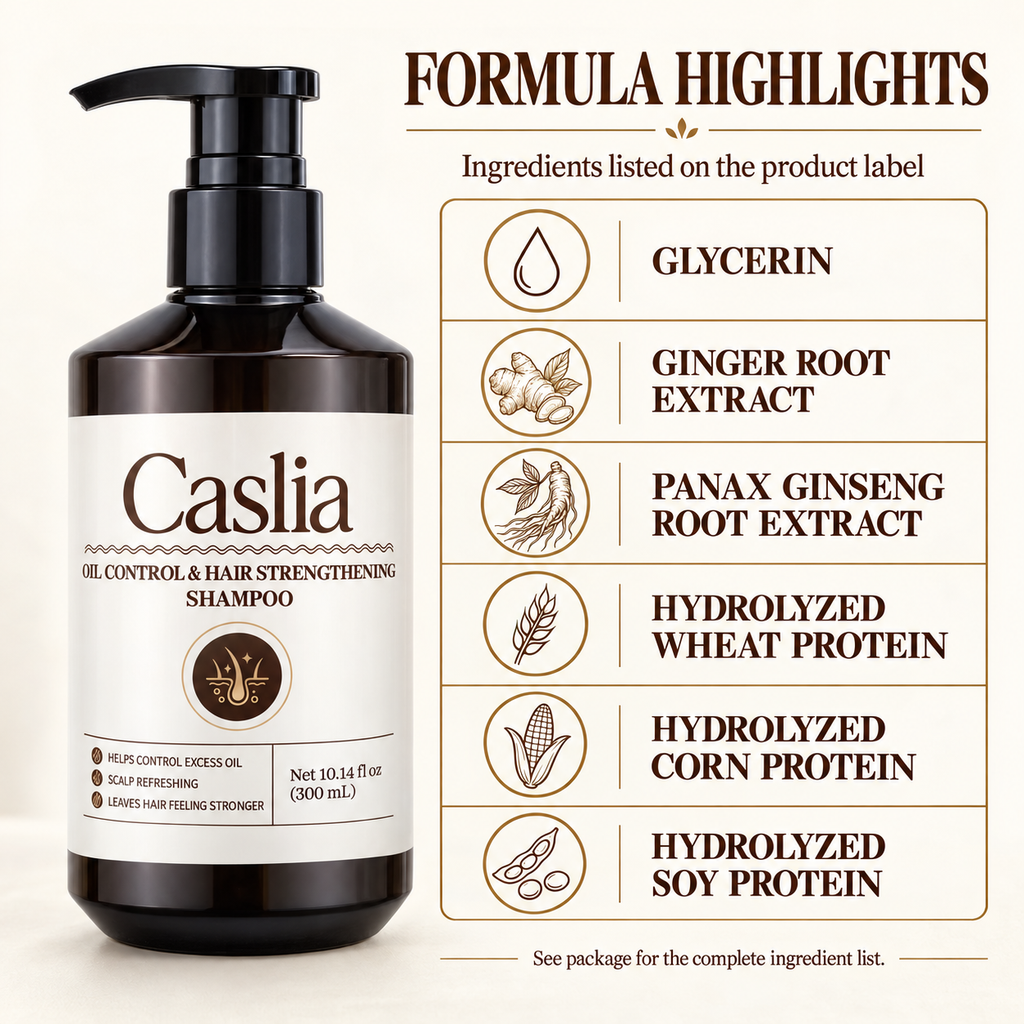 Caslia Oil Control & Hair Strengthening Shampoo